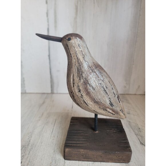 Wooden bird neutral unique home decor seagull - Picture 1 of 6